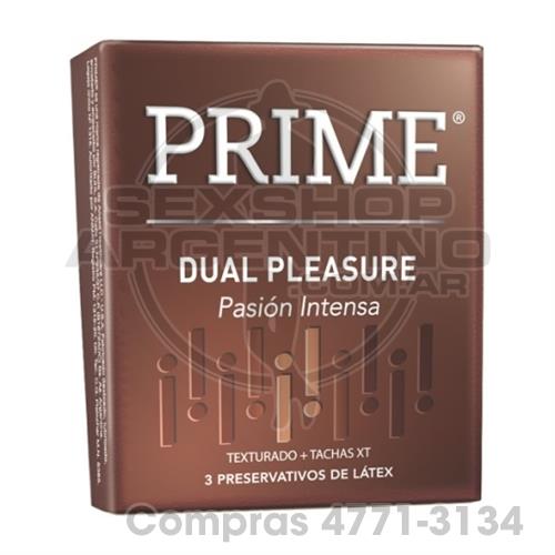- Preservativo Prime Dual Pleasure - FP DUAL - Preservativo Prime Dual Pleasure